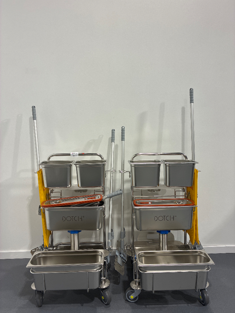 Image of Stainless Steel Cleaning Trolley X2
